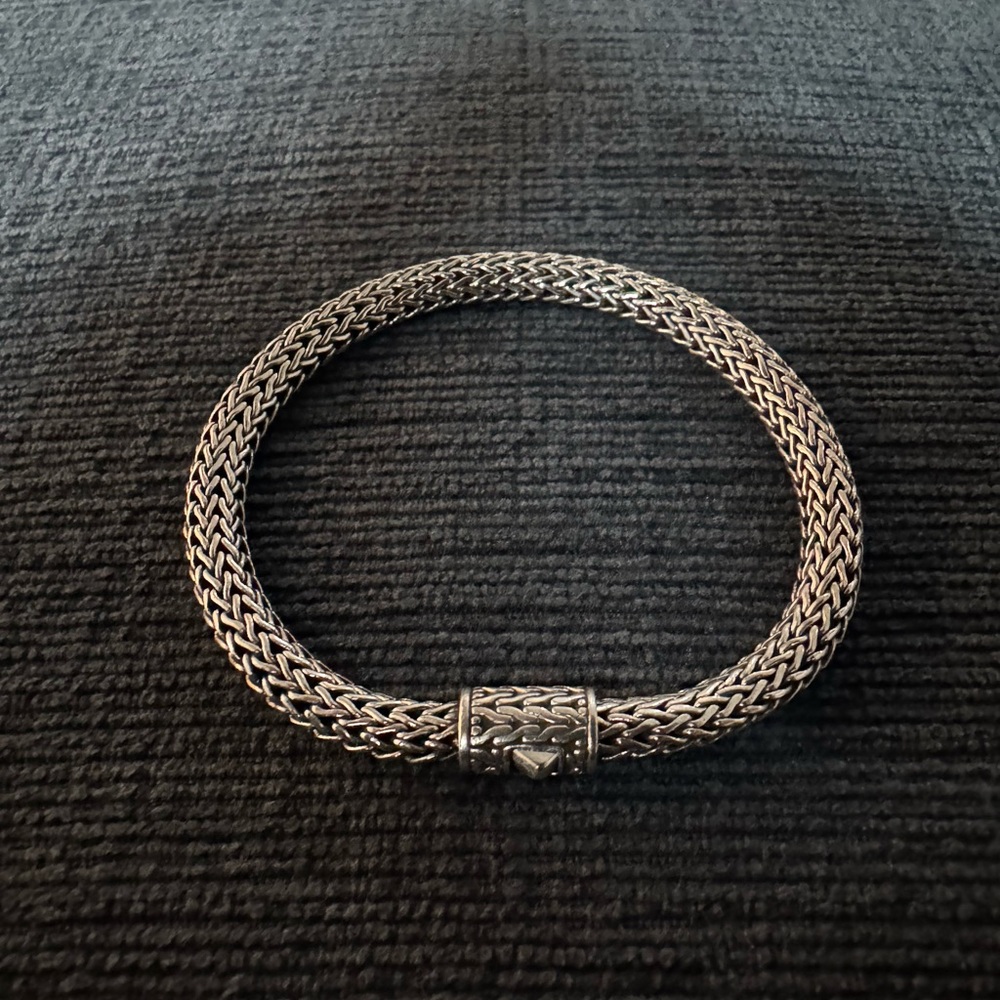 John Hardy Classic Chain Sterling Silver Bracelet 7” - X-Small - Picture 2 of 4